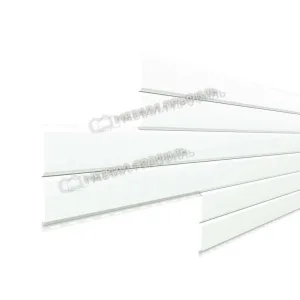 Сайдинг L-брус-15х240 ПО RAL 1013, NormanMP ПЭ-01-9003-0.5