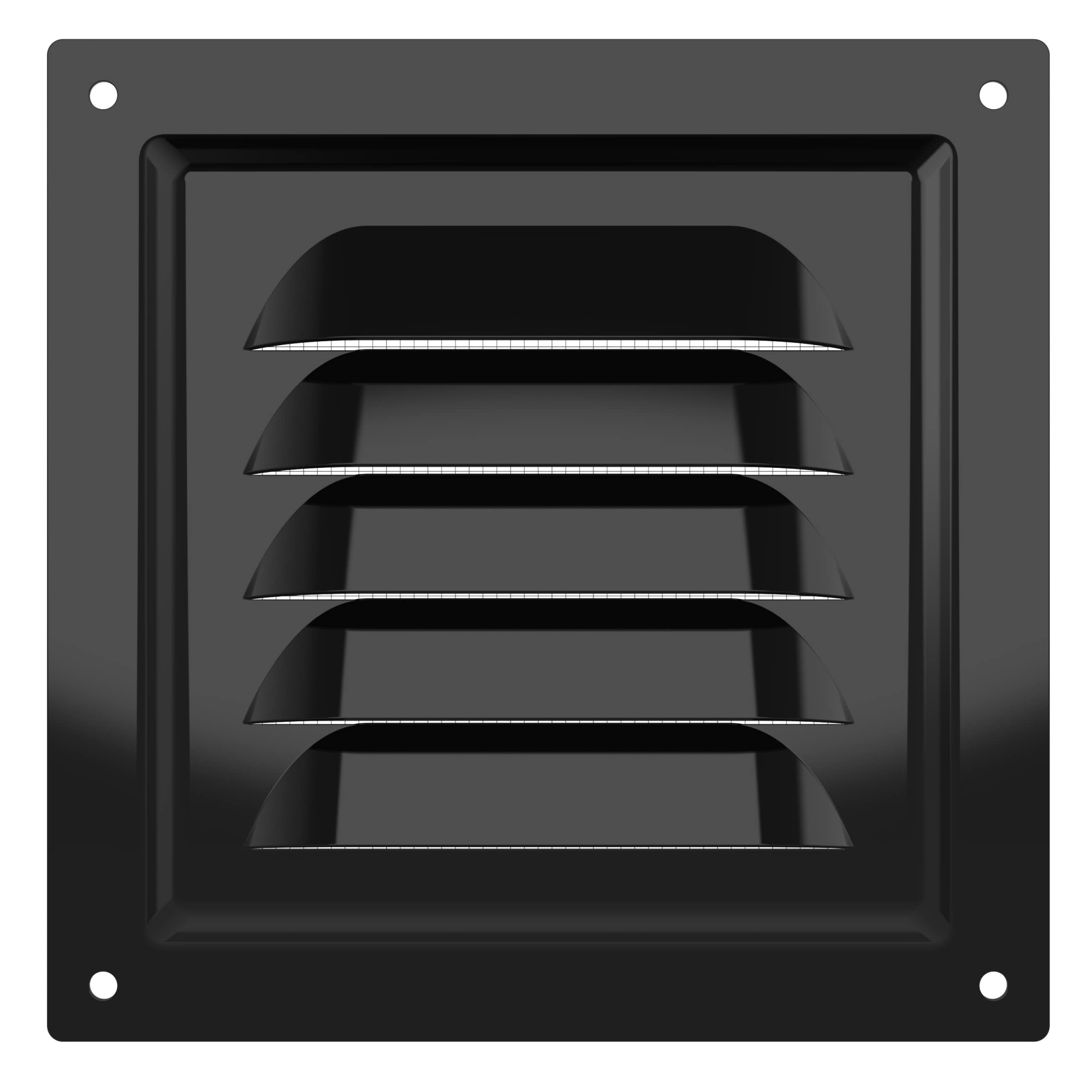 Решетка вентиляционная МЭ сетка 125х125 окрашенная сталь Black ERA